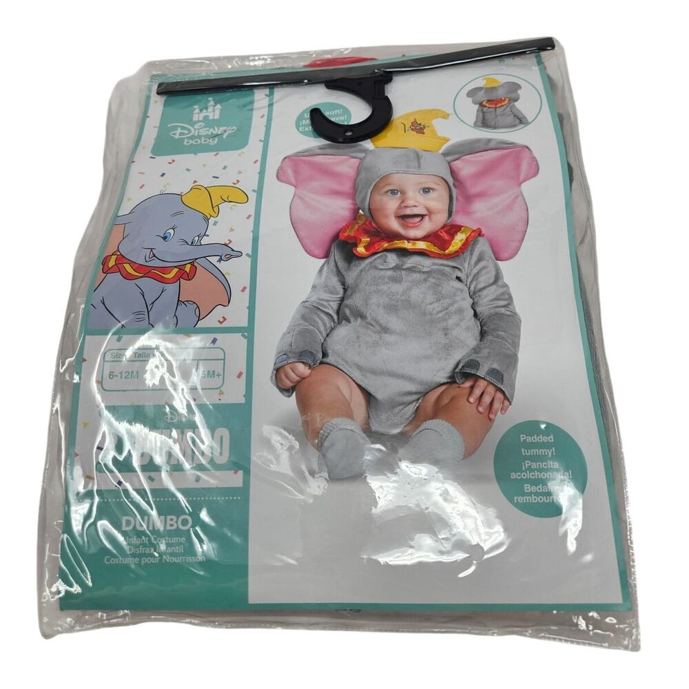 NEW Disney Dumbo 6-12 mo Baby Costume Halloween Elephant Cute